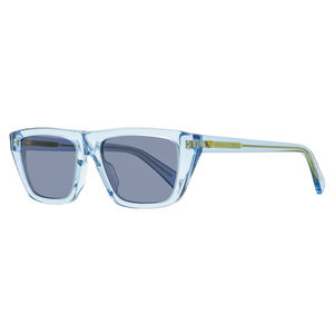 Bottega Veneta Tapered Rectangular Sunglasses BV1291S 003 Transparent Blue 54mm